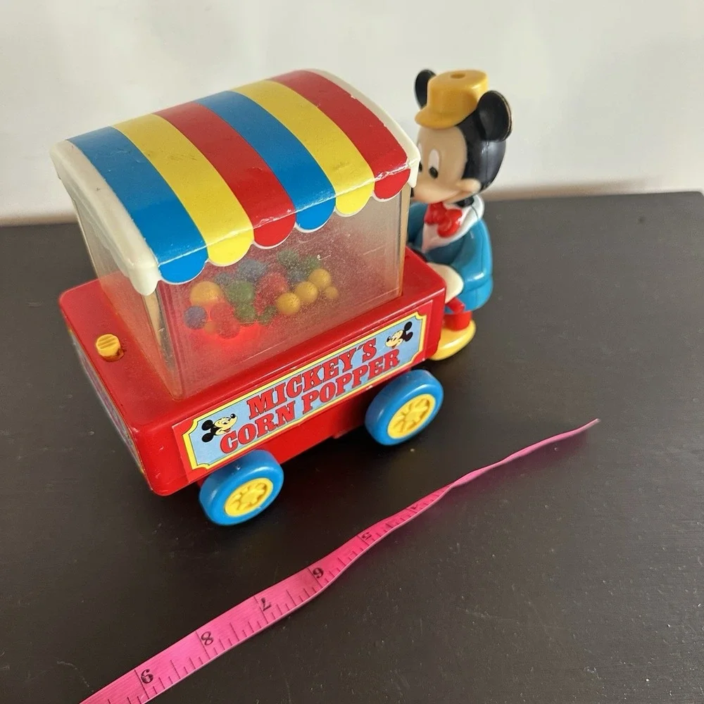Vintage Mickey Mouse‎ Musical Corn Popper Toy Lights Up Only Disney